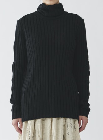 Ribbed Turtleneck Pullover