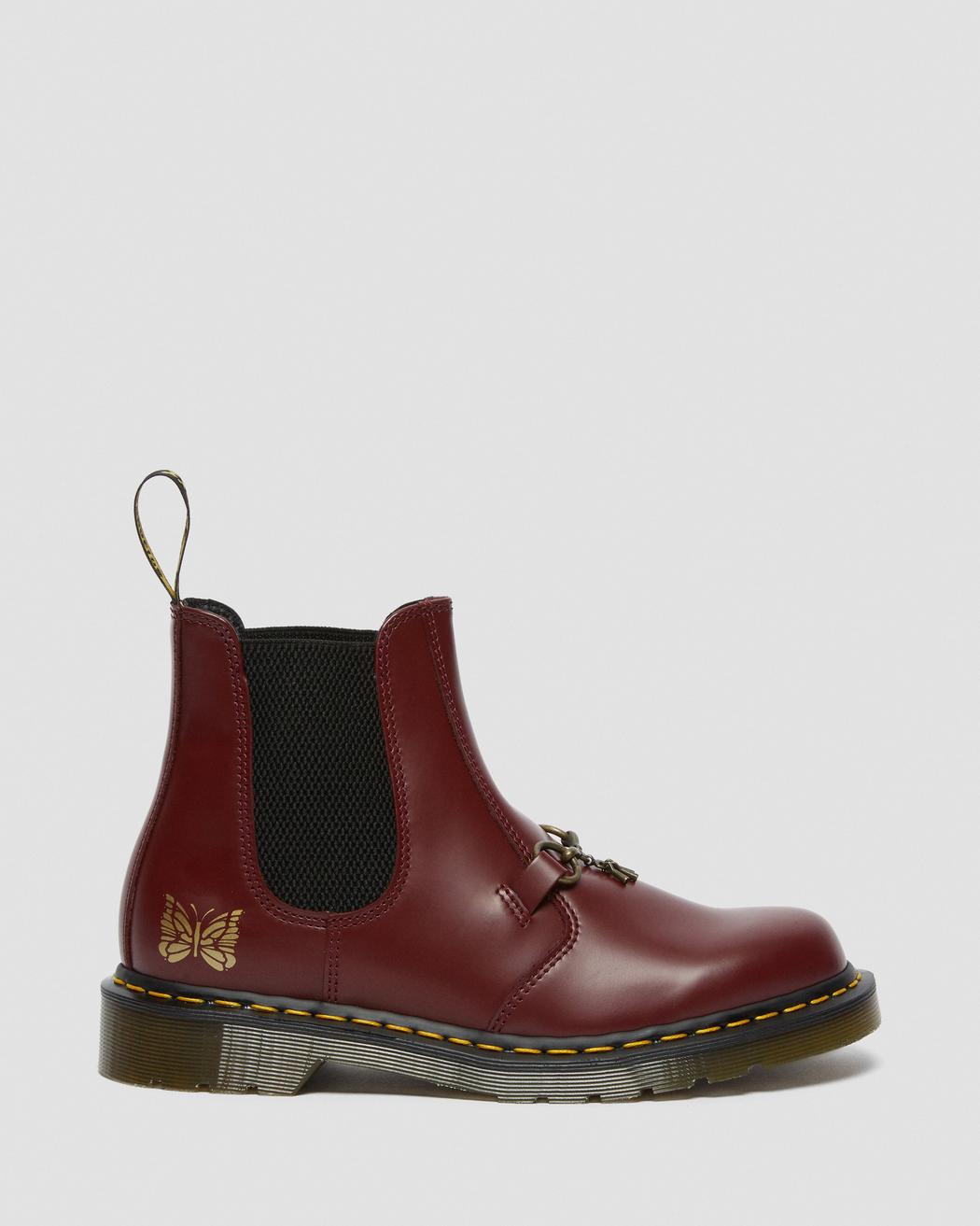 Dr. Martens Needles 2976 Snaffle Chelsea Boots cherry canvasmalibu